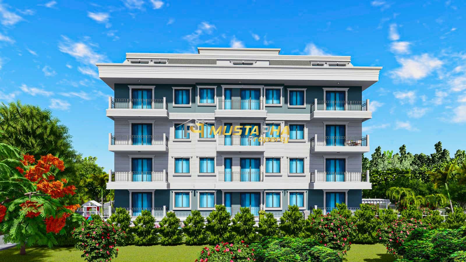 Стильные и современные апартаменты в районе  Демирташ ID:1015